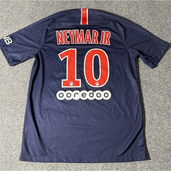 PARIS SAINT GERMAIN 2018/2019 HOME JERSEY NIKE‎ 894432-411 sz M #11 NEYMAR - Picture 2 of 10